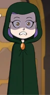 Amity wearing a cloak with the hood on in "Follies at the Coven Day Parade".