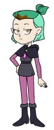 Amity in her school uniform wearing a necklace in "Escaping Expulsion".