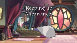 Keeping up A-fear-ances titlecard