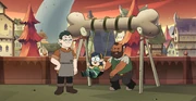 Willow playing with her dads as a young child.