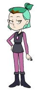 Amity in her school uniform, without the cowl, in "Escaping Expulsion".