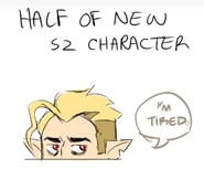 First reveal of Hunter's character design from a Dana Terrace's charity livestream in September 2020.