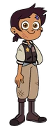 Luz's roughed-up appearance with a bandaid on her eyebrow in "Thanks to Them".