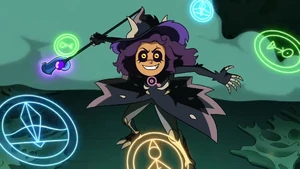 Luz possessing titan magic.