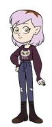 Amity wearing a Boo blouse in "Thanks to Them".