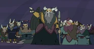 Cráneos de jóvenes titanes usados por sus cazadores, los Titan Trappers.