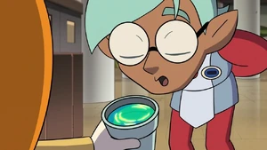 Young Raine Whispers using pure bard magic via whistling.