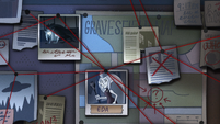 Eda on Jacobs pin board S2E10