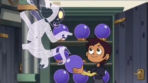 Dark spirit predicting Luz's future.