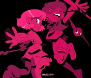 "Follies at the Coven Day Parade" artwork by Lina Schlotter.