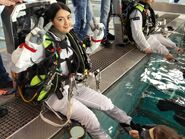 Jane at EAC space training for the Mass Effect Andromeda initiative.