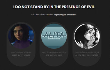 Alita Army page