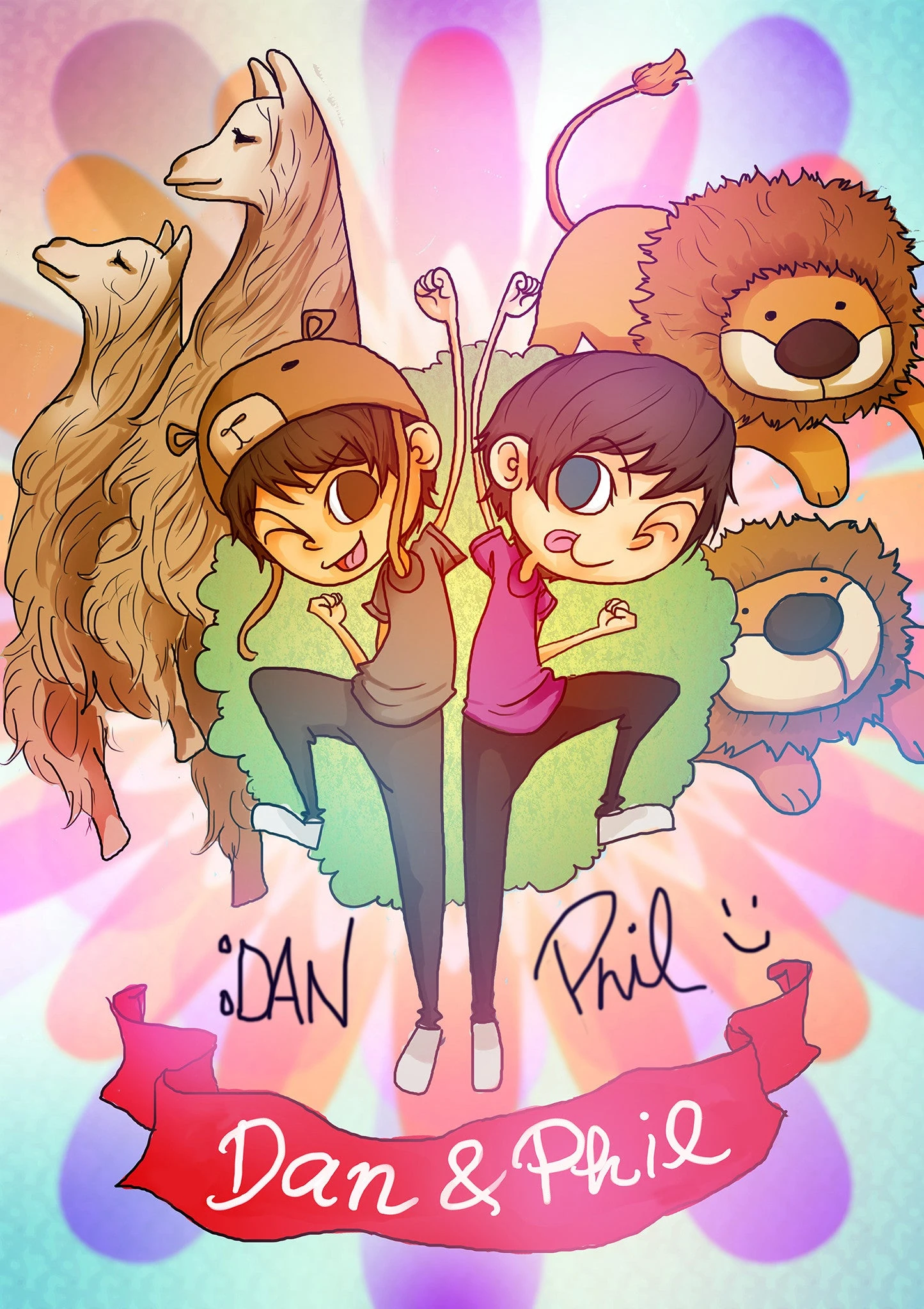 Phil und Dan Fan Kunst