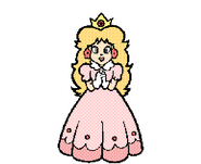 Princess Daisy as she appears in Super Mario Bros. Print World.