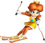 Daisy's winter sportswear in Mario & Sonic at the Olympic Winter Games.