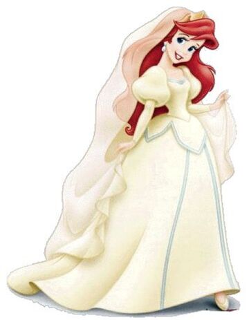 disney princess ariel wedding dress