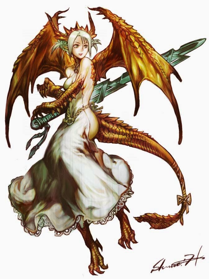 female human dragon hybrid