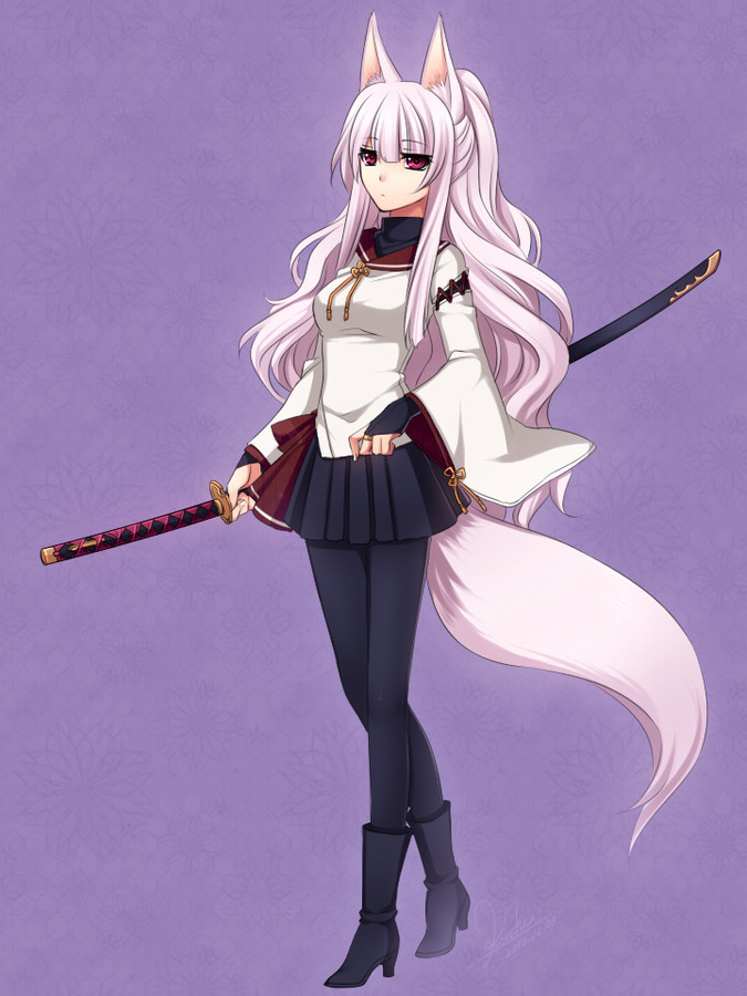 fox demon anime girl