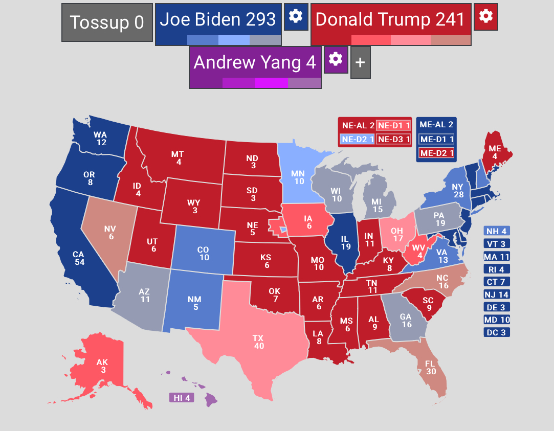 2024 United States Presidential Election Races 3 Ways