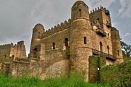 Pit Stop. Fasil Ghebbi. Gondar, Ethiopia.