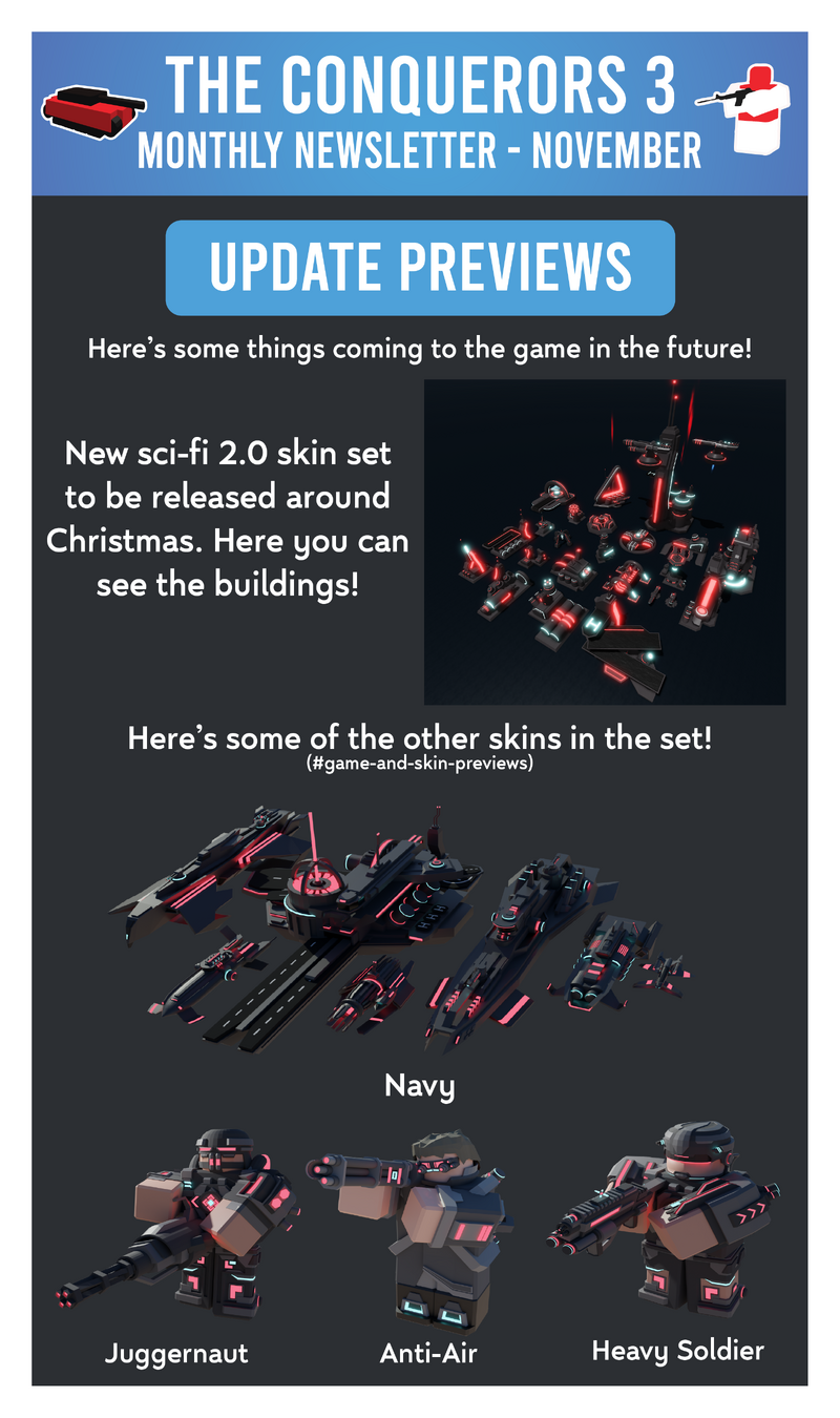 The Conquerors 3 Newsletter November 2020 The Conquerors Wiki Fandom - roblox conquerors 3 juggeranut