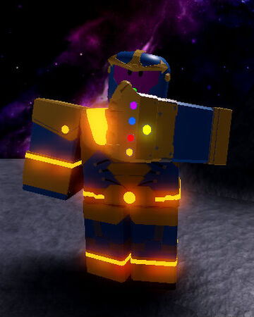 Thanos The Roblox Marvel Omniverse Wiki Fandom - roblox how to go through walls with thor sword