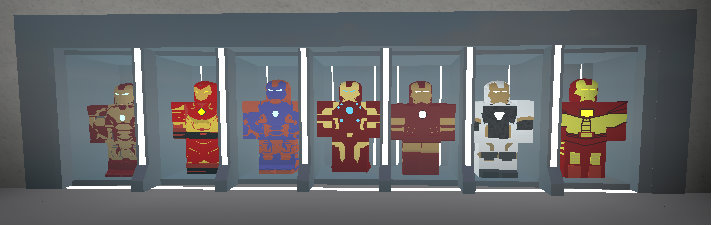 EVOLUÇÂO DO HOMEM DE FERRO (IRON MAN) NO ROBLOX! (All Available Characters  in Roblox Iron Man) 