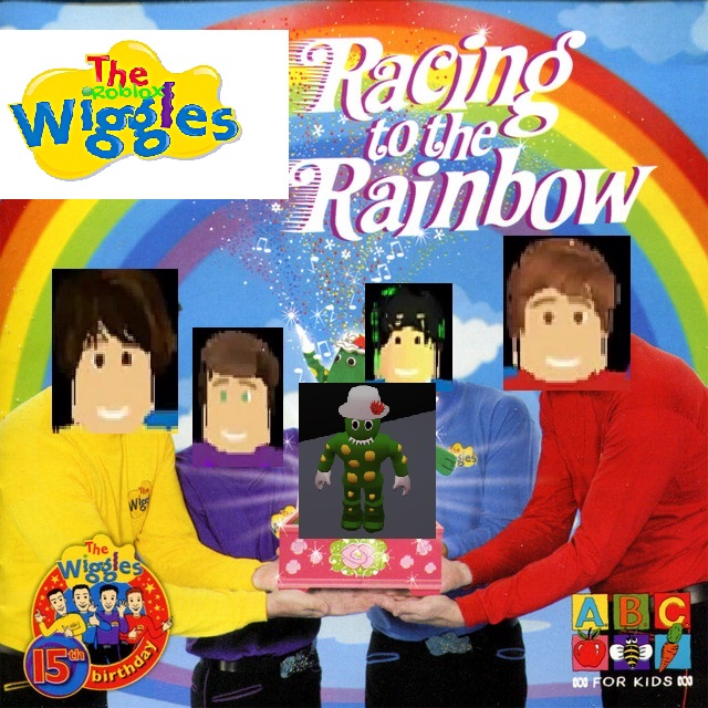 Racing To The Rainbow The Roblox Wiggles Wiki Fandom - roblox rainbow chicken dance