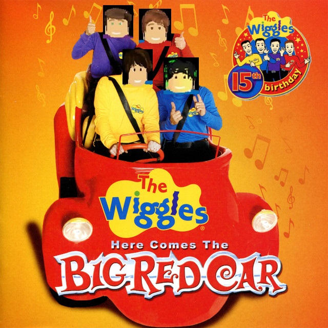 Here Comes The Big Red Car The Roblox Wiggles Wiki Fandom - the wiggles roblox big red car