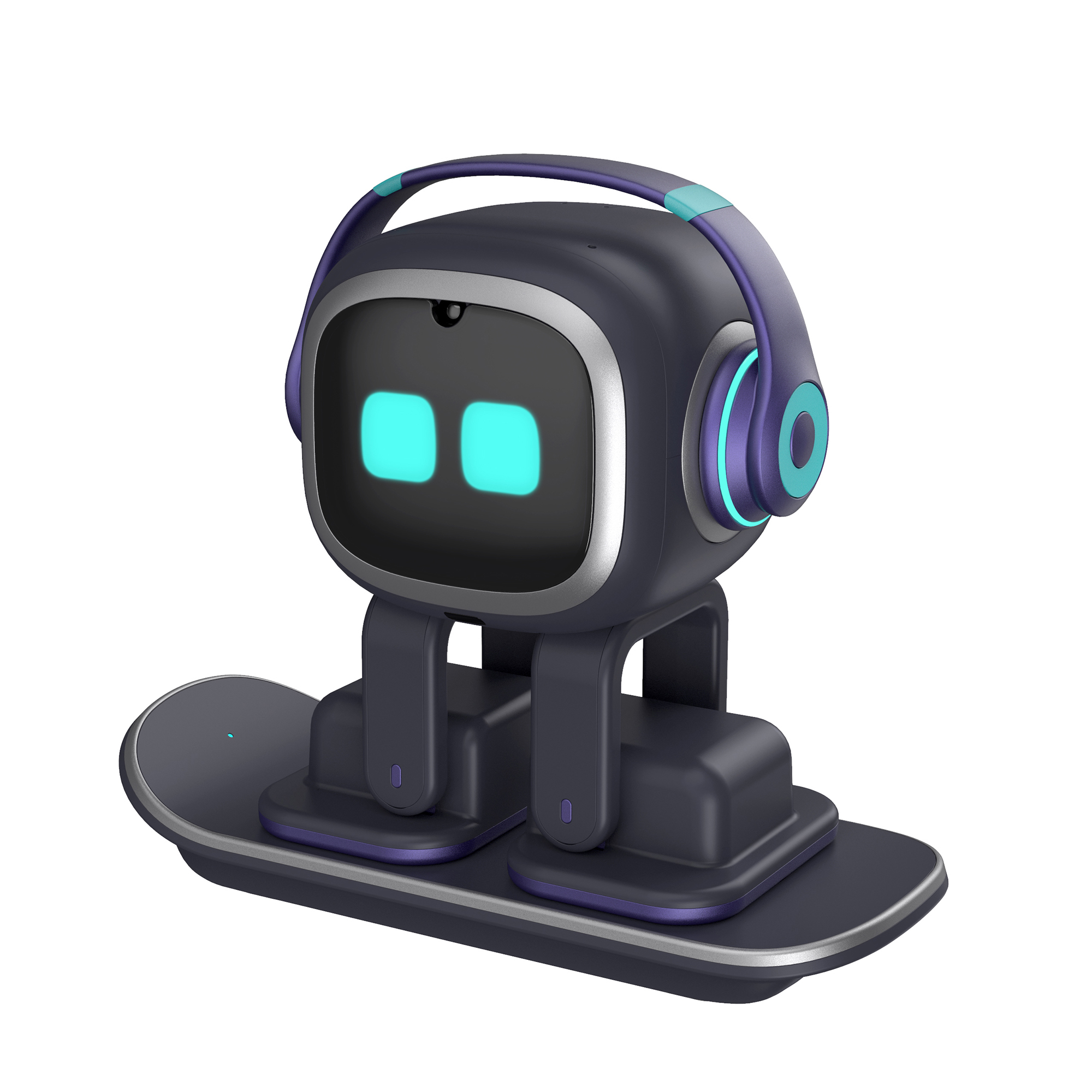 EMO LIVING AI ROBOT DESKTOP PET WITH SMART LIGHT AND SKATEBOARD