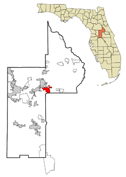 Lake County Florida Incorporated and Unincorporated areas Mount Dora Highlighted