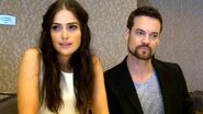 SDCC 2015- Salem - Janet Montgomery and Shane West (Mary Sibley, John Alden)