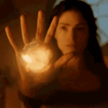 Mary conjuring a fire-ball.gif