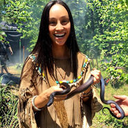 BTS-Cara holding a snake