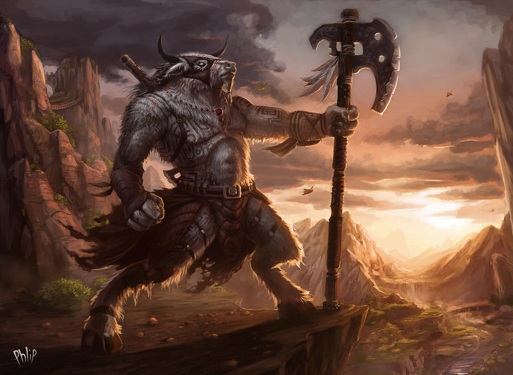 minotaur warrior art