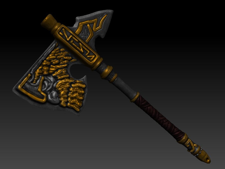 Legendary Dwarf Axe by aNroll on Newgrounds