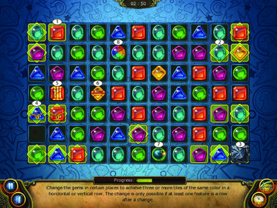 Gems match3 jogos de fundo. conjunto de ícones preciosos multicoloridos e  jogo de carregamento, ativos gráficos da gui