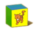 C570 Toy blocks i04 Cat block