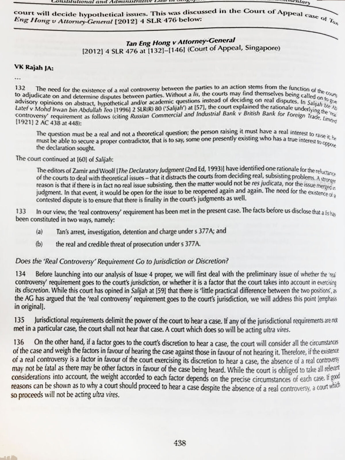Archive of Tan Eng Hong v Attorney-General, Constitutional and