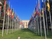 United Nations Office at Geneva Flags