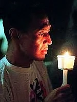 Paddy Chew at the AIDS Candlelight Memorial.