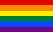 LGBT pride flag (six-color version)