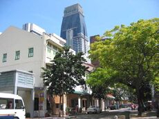 Shophouses along Telok Ayer Street, where Shogun Spa was located.