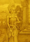 Painting of Panji Semirang by a Malaysian artist.