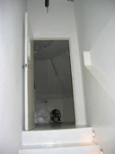 Stairs leading up to the entrance of The Attic/Bianco.