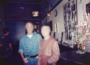 Gay customers standing inside Inner Circle.