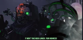 The Undead Mad Toilet Inventor got scared, telling the  that it wouldn't take long for the two subjects to improve.