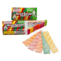 The gum and wrapper