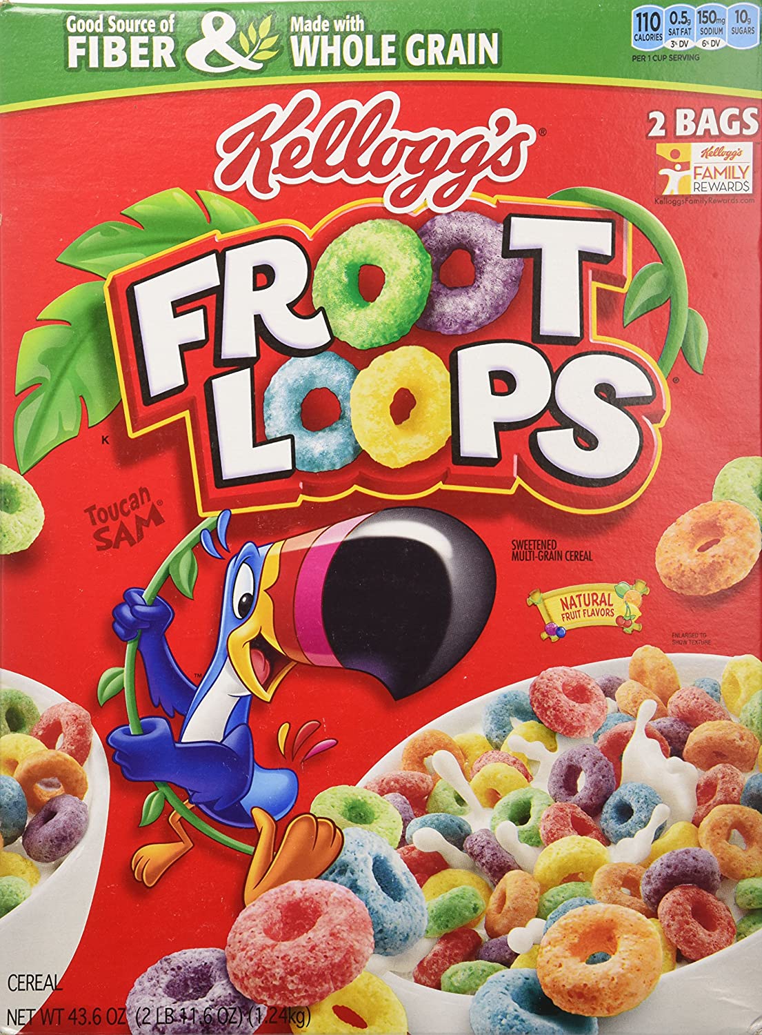 Froot Loops Breakfast Cereal Bars, Original Flavor Original