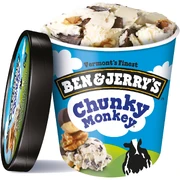 The ice cream and container